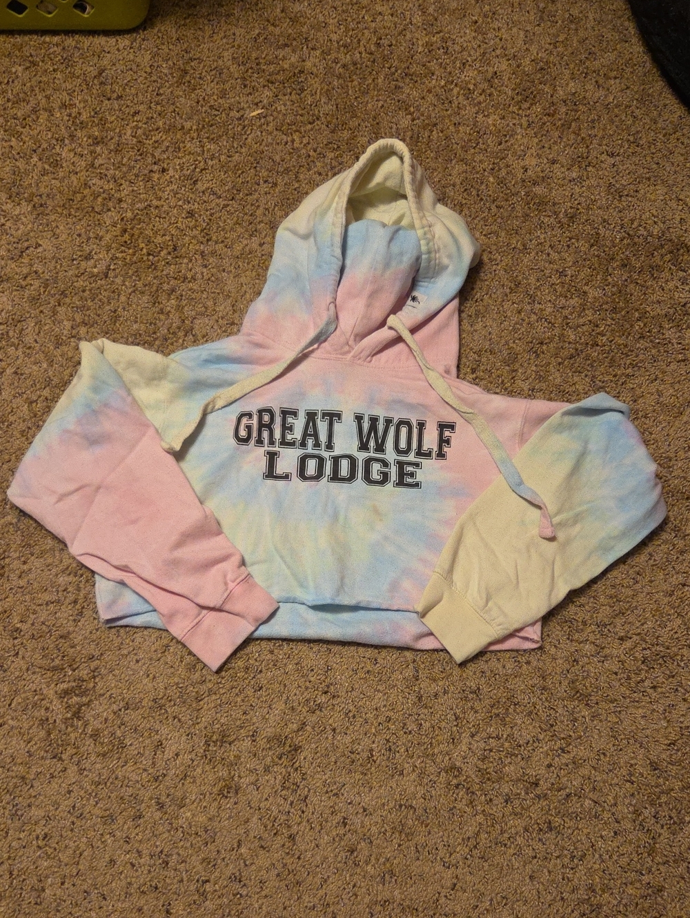 Great Wolf Lodge Tie-Dye Cropped Hoodie